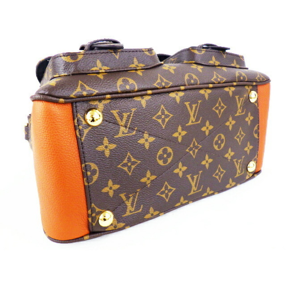 Louis Vuitton Camel Manhattan Monogram Shoulder Canvas Bag - Picture 4 of 5